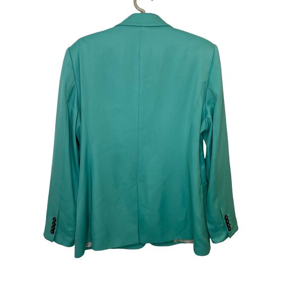 Reiss Ember Notched Single Button Blazer Green Tailored Lined Womens Size 12 - Picture 11 of 16